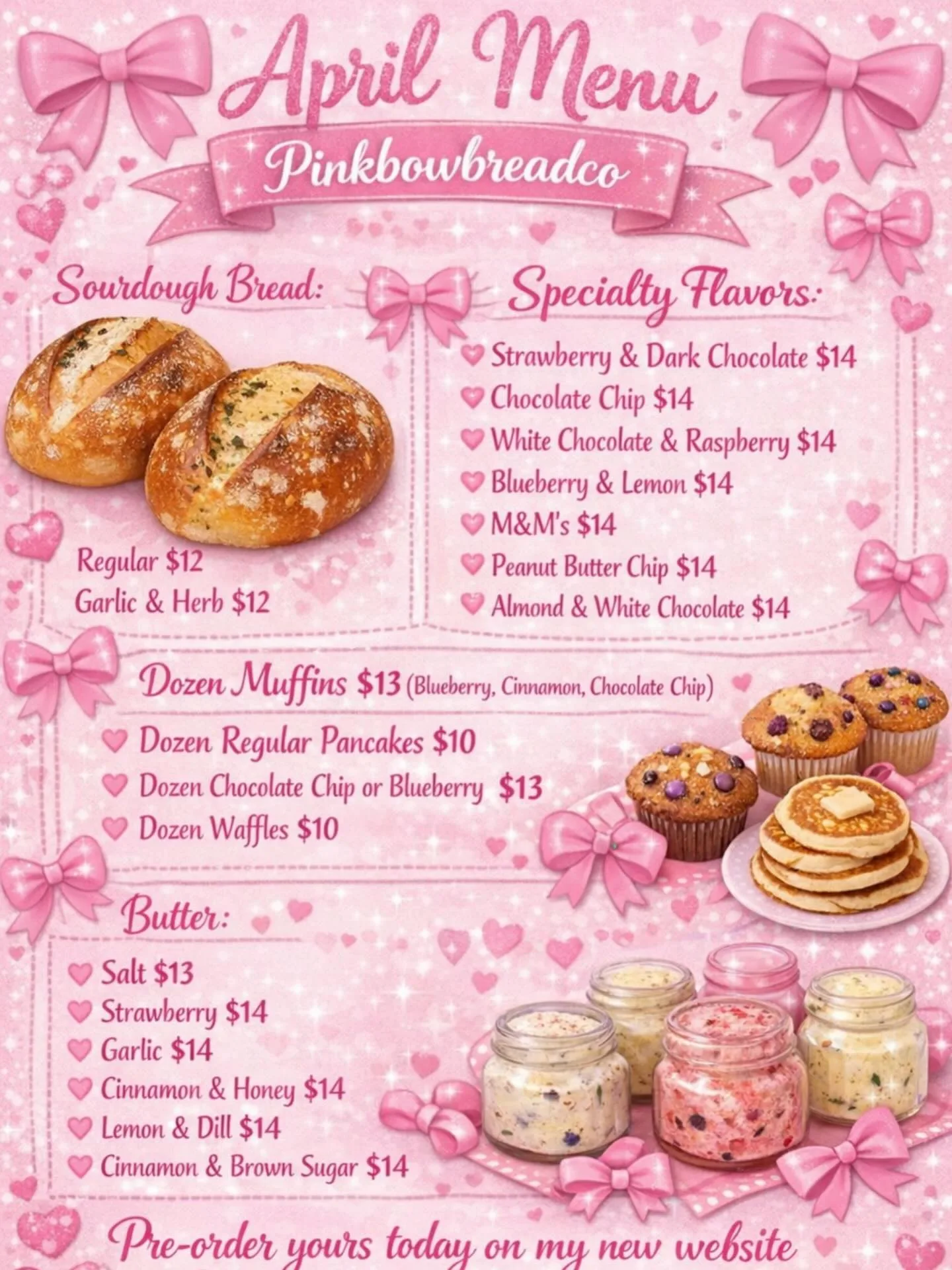 April 2026 illustrated menu